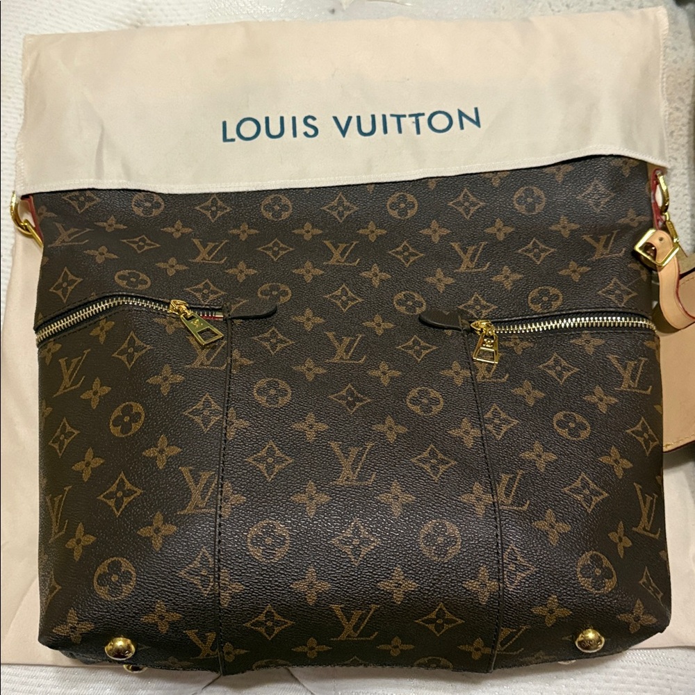 Louis Vuitton Dark Brown Monogram Tote - Picture 2 of 2